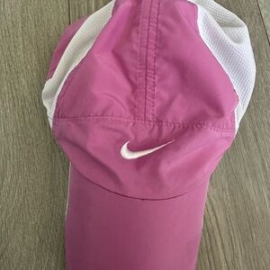 Nike Pink and White Dri-FIT Cap